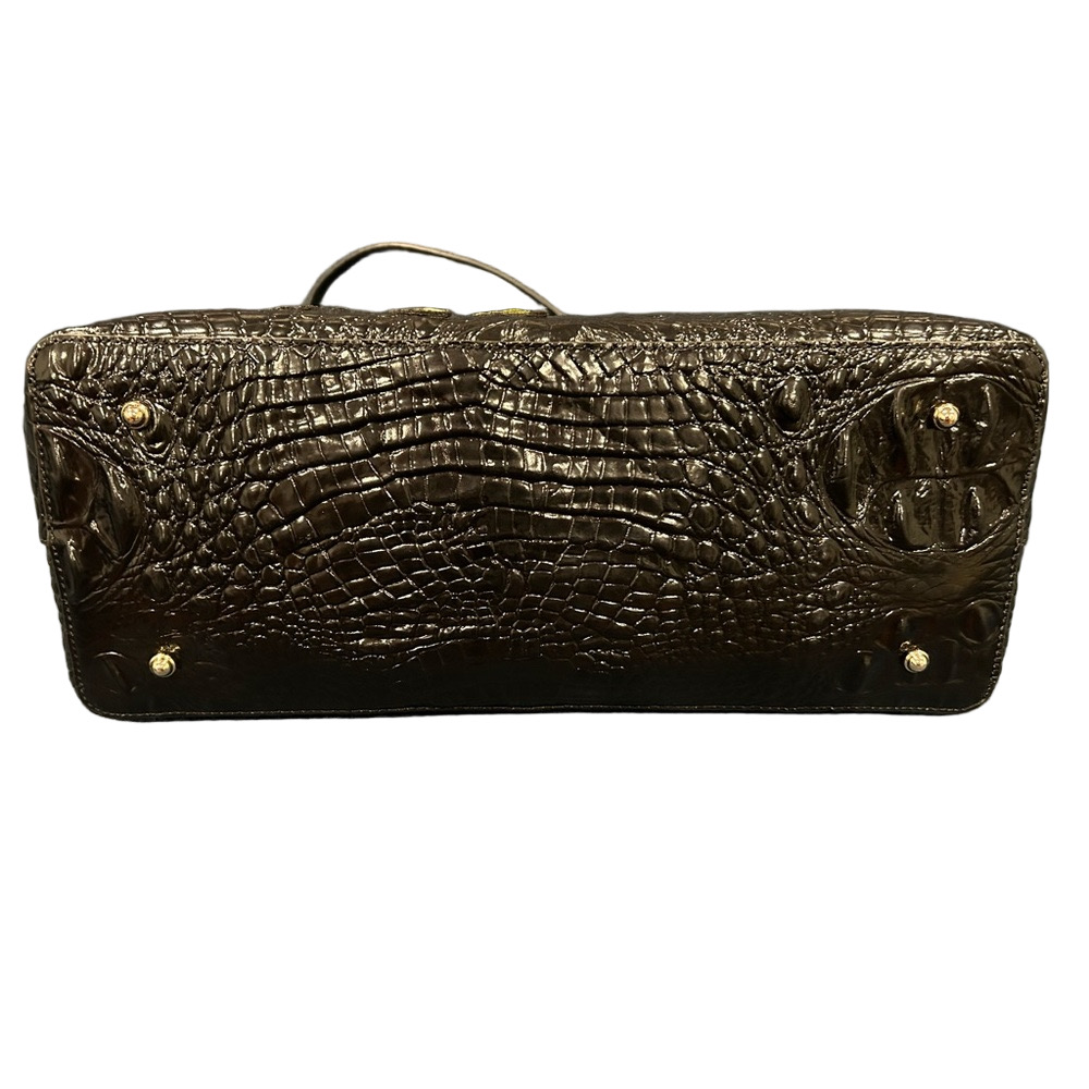 Brahmin Medium Julian Tote Black Bluewood Applique red blue green - Picture 14 of 16